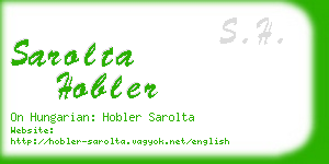 sarolta hobler business card